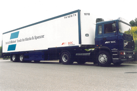 BOC Transhield lorry